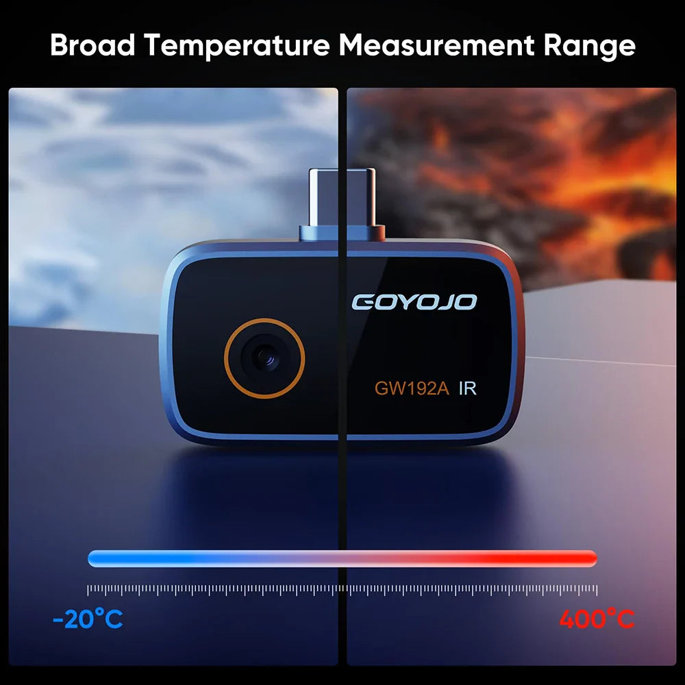 Trendbay Thermal Imaging Camera – 192×192 Infrared Camera for Android Type-C & iOS Mobile Devices