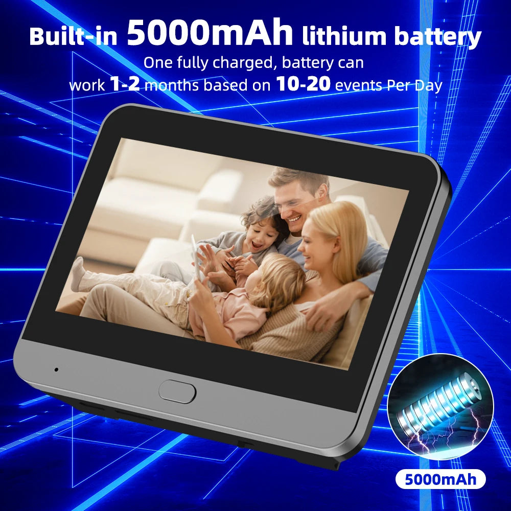 Trendbay 5000mAh Smart Doorbell Door Eye Camera