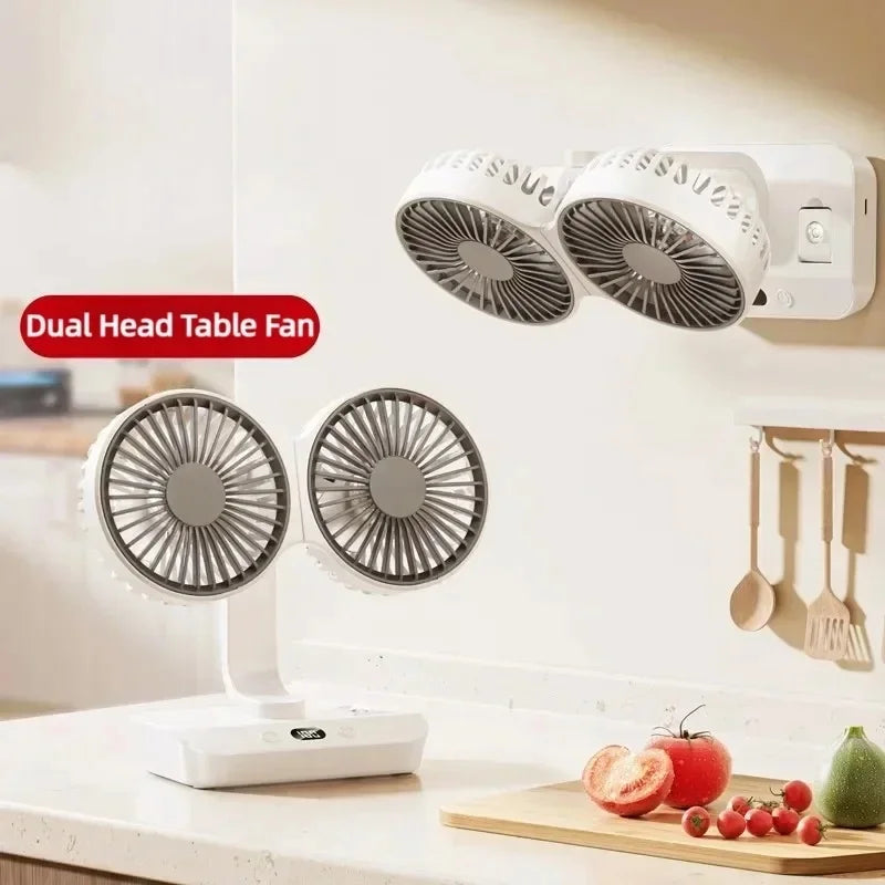 Trendbay Multi-Function Double Head Shaking Fan