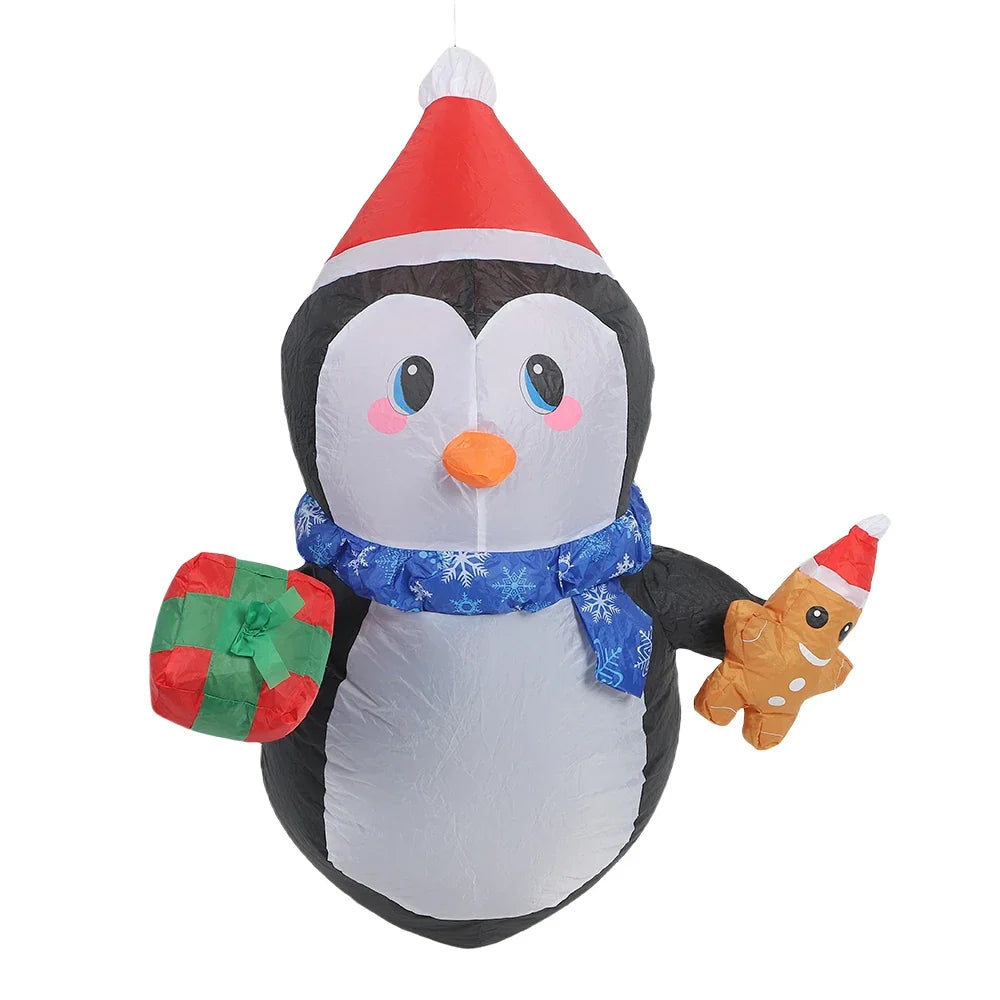Trendbay Inflatable Christmas Penguin with LED Lights