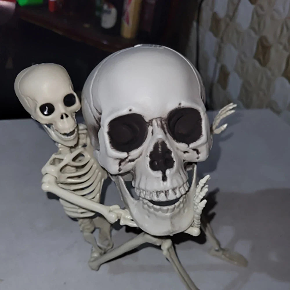 Trendbay 20cm Realistic Plastic Halloween Skull Decoration