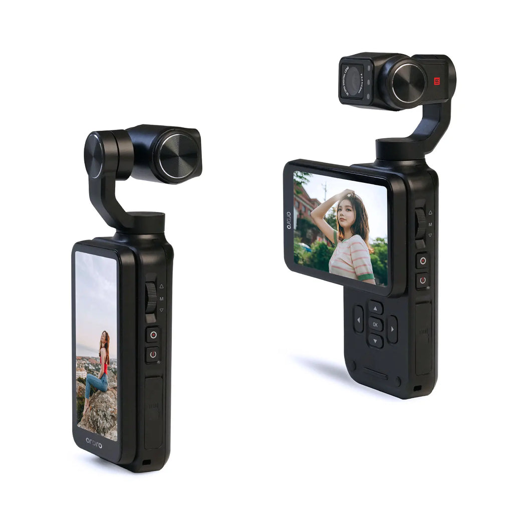 Trendbay M5 4K Handheld Action Camera“ 3-Axis Gimbal Stabilized Vlog Camera with Night Vision