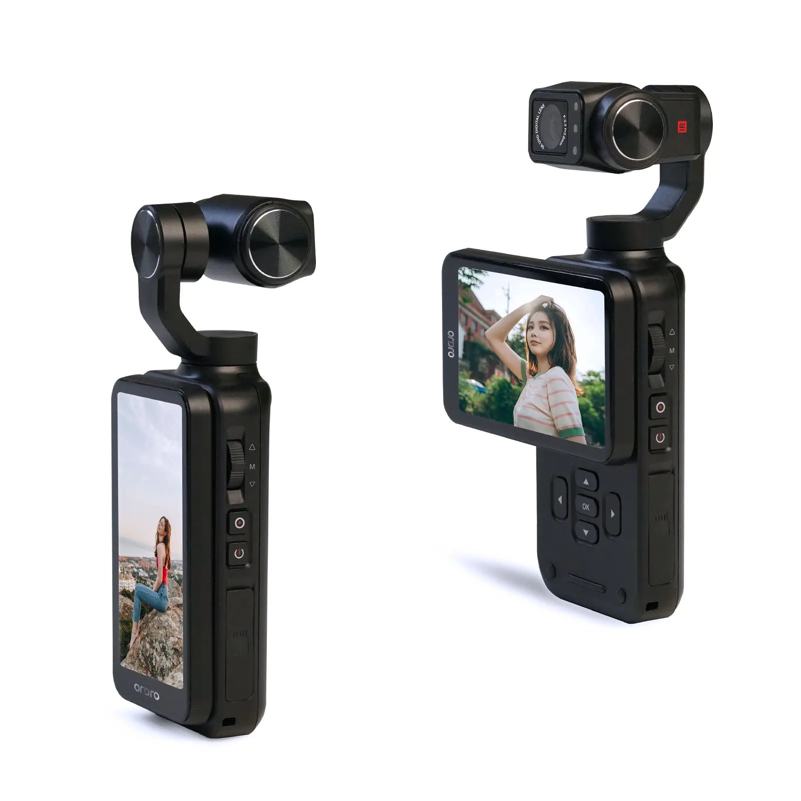 Trendbay M5 4K Handheld Action Camera“ 3-Axis Gimbal Stabilized Vlog Camera with Night Vision