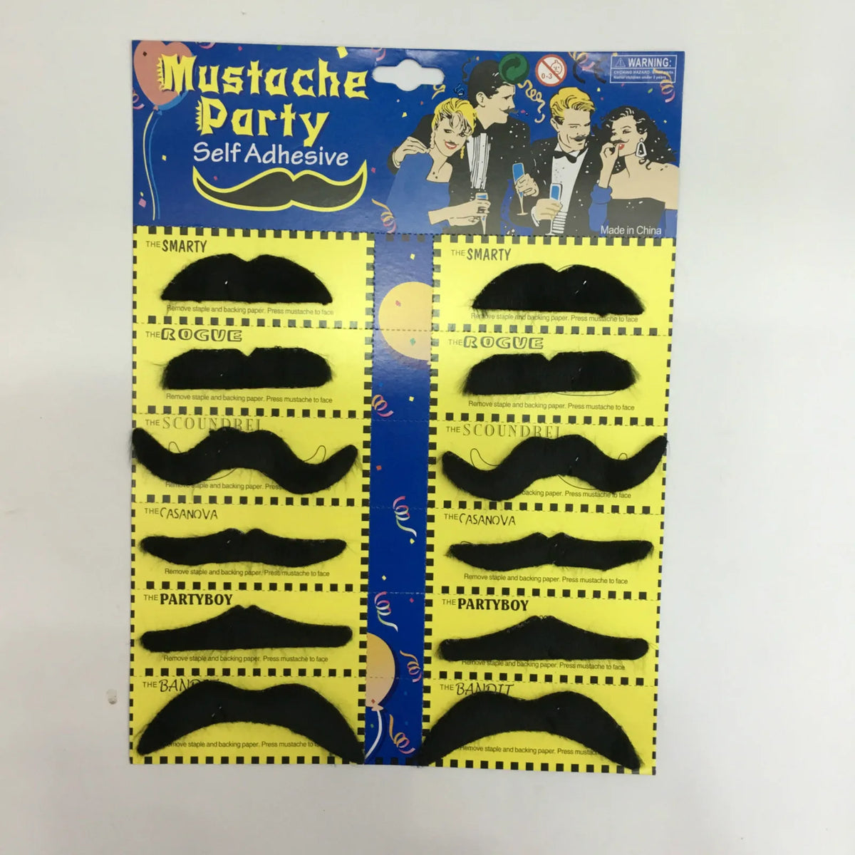 Trendbay Fake Beard & Mustache Costume Prop – Self-Adhesive