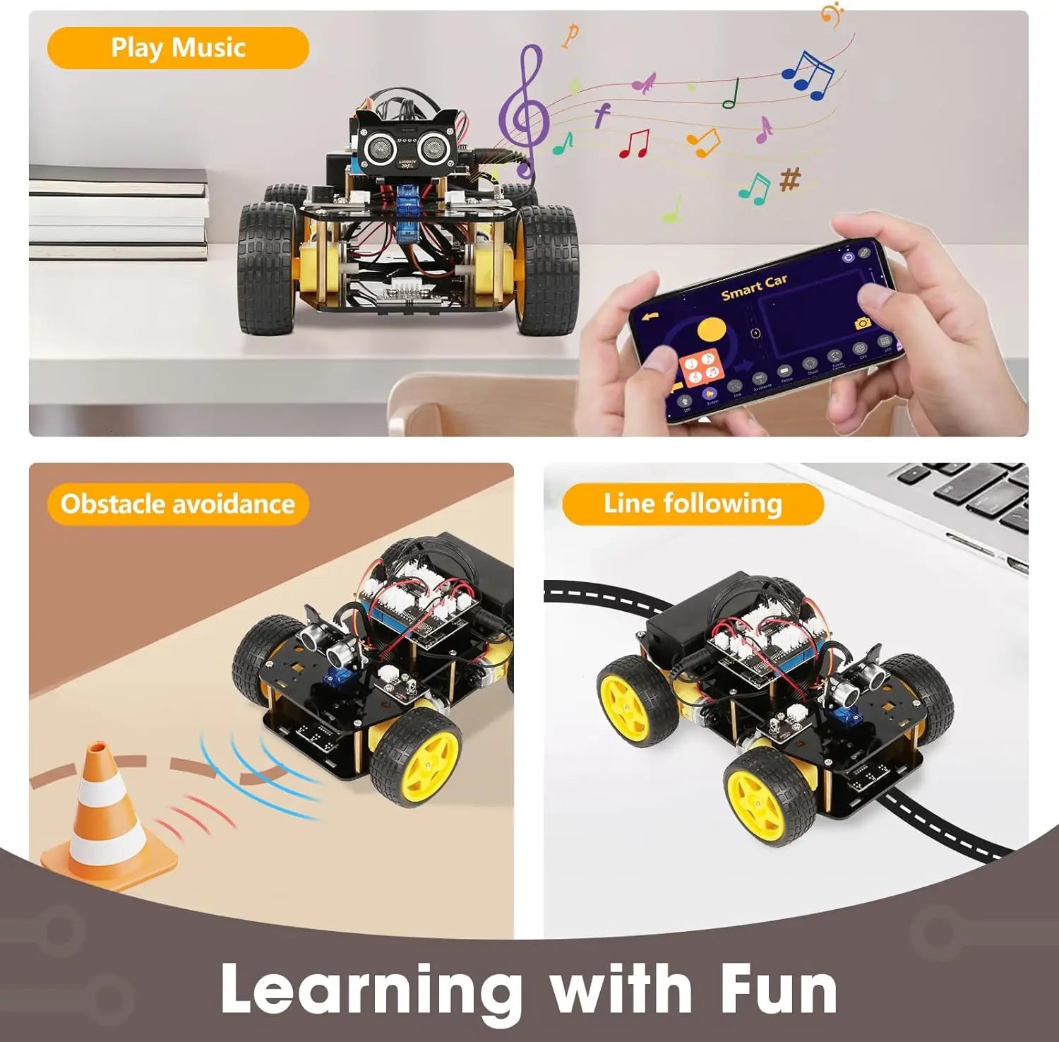 Trendbay Smart Robot Car Coding Kit for Kids