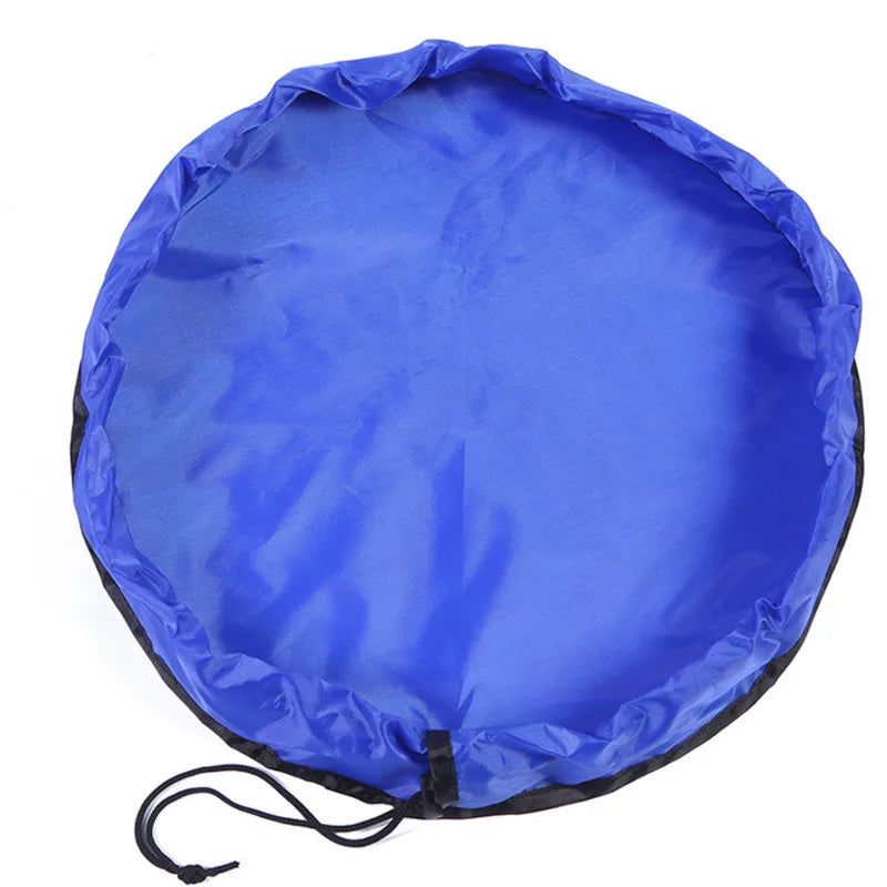 Trendbay Blue Toy Storage Bag & Play Mat 50cm Portable Toys Organizer