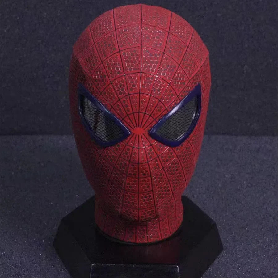 Trendbay Tobey-Style Spider-Man 3D Cosplay Mask Faceshell & Detachable Lenses Red