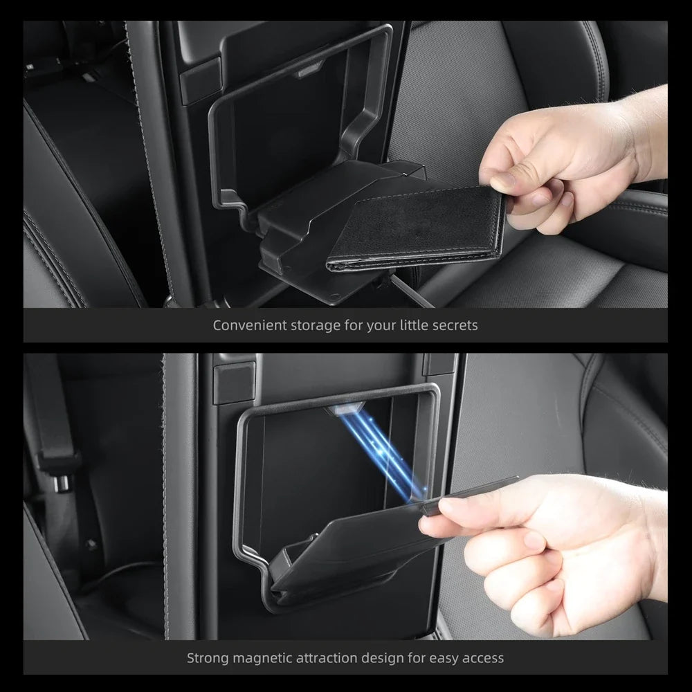 Trendbay Center Console Hidden Storage Box for Tesla Model Y and Model 3