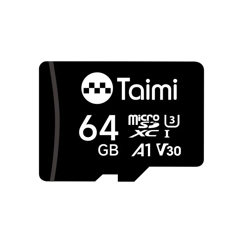 Trendbay Taimi 64GB MicroSD Card Class 10 U3 V30 A1 High-Speed