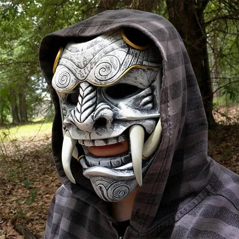 Trendbay Japanese Hannya Demon Oni Latex Cosplay Mask