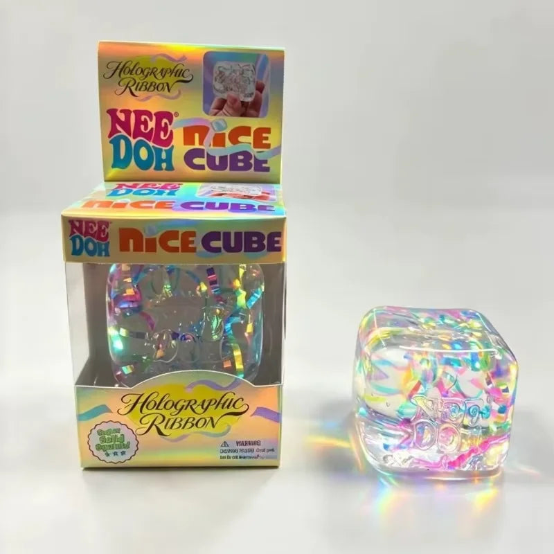 Trendbay Holographic Ribbon Squeeze Sensory Fidget Toy