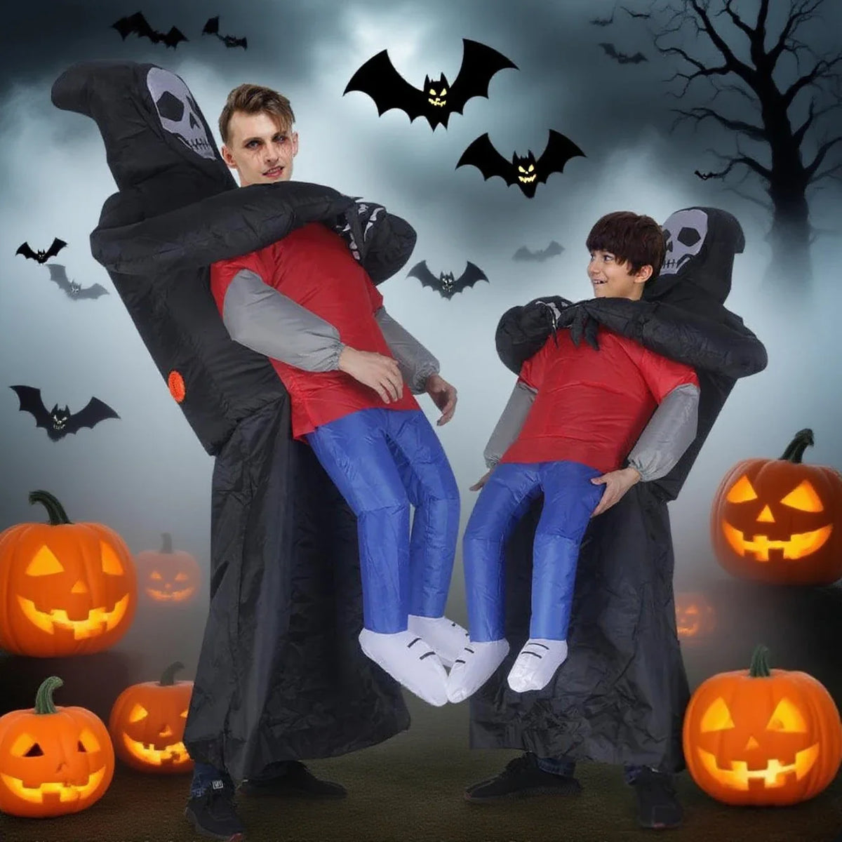 Trendbay Kids Inflatable Grim Reaper Carrying Person Costume