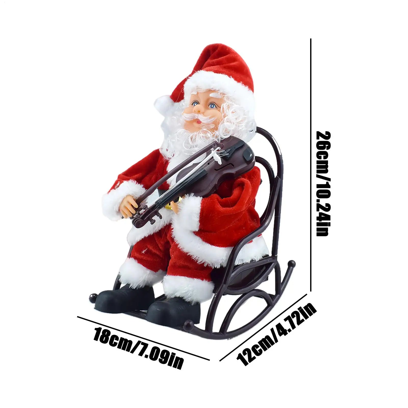 Trendbay Animated Santa Claus Violin Decoration