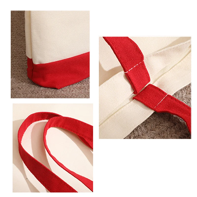 Trendbay Custom Photo & Text Canvas Tote Bag