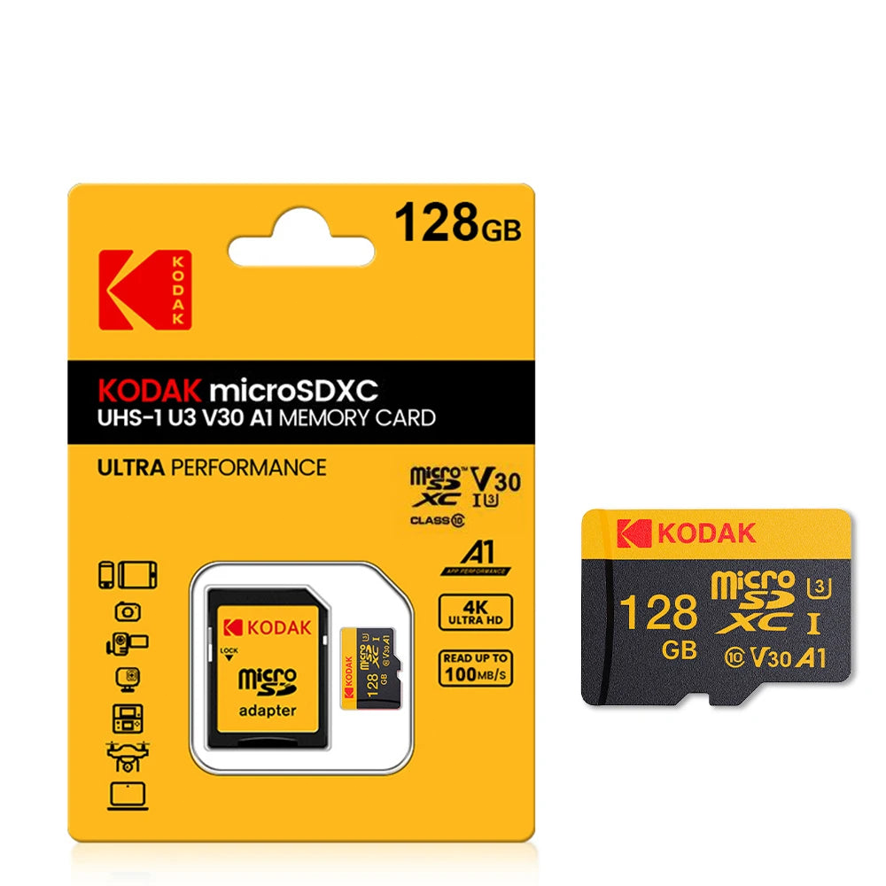 Trendbay 128GB MicroSD Memory Card U3 Class 10 Up to 100MB/s