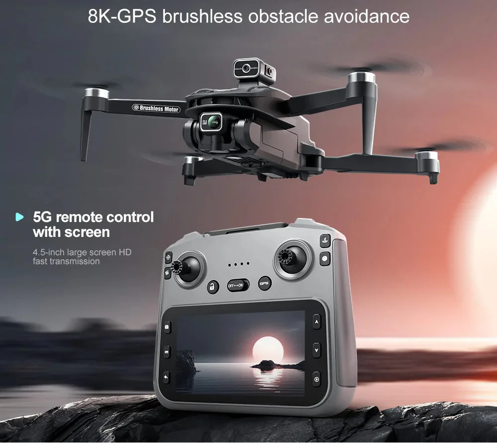 Trendbay 8K Professional 5G GPS Dual Camera Drone