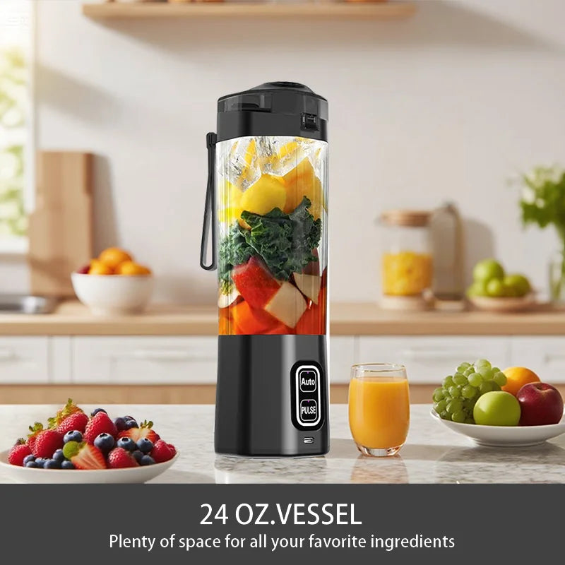 Trendbay Portable USB Juicer Blender 700ML 6-Blade Smoothie Maker
