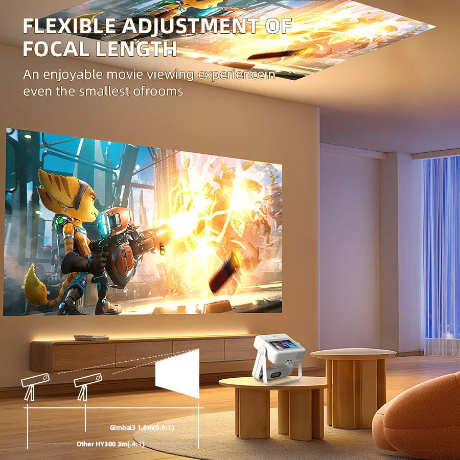 Trendbay Smart Touch Projector – 4K Support WiFi 6 Bluetooth Auto Focus Portable