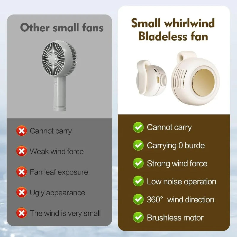 Trendbay Portable Bladeless Clip-On Waist Fan