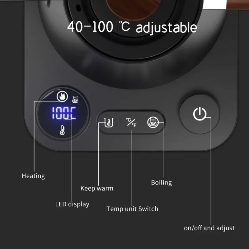 Trendbay Electric Gooseneck Kettle 900ML Temp Control