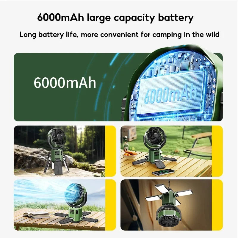 Trendbay Camping Solar Fan