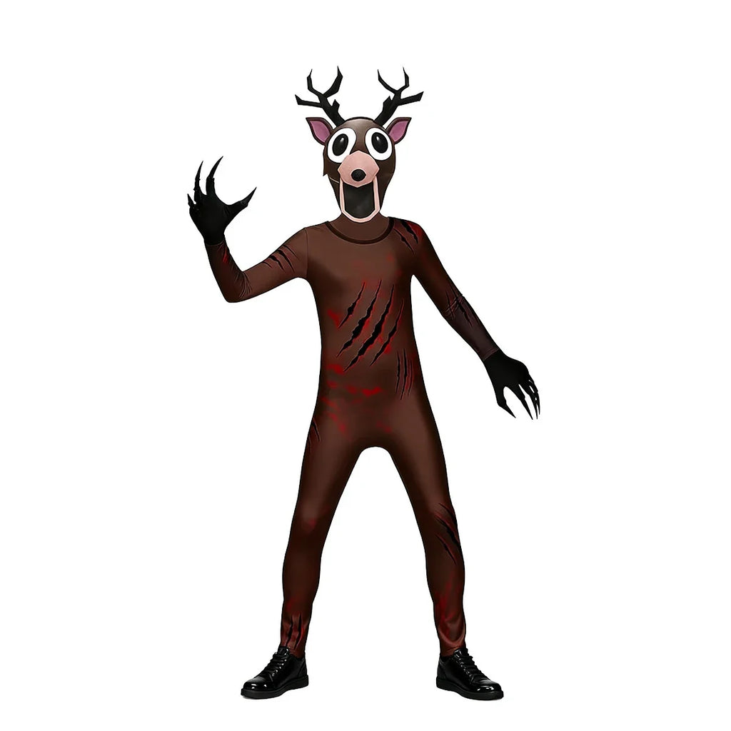 Trendbay 99 Nights in the Forest Deer Cosplay Costume Animal Jumpsuit with Gloves