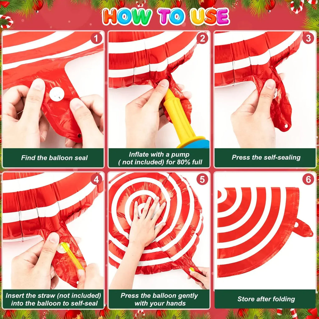 Trendbay 36PCS Christmas Candy Balloon Decoration Kit