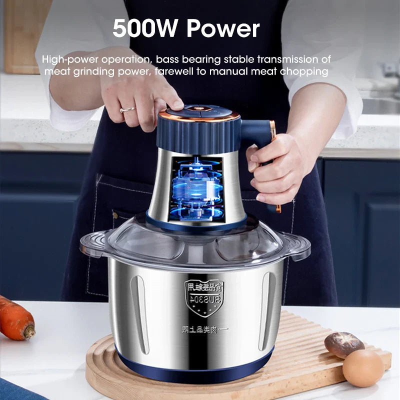 Trendbay 5L Electric Meat Grinder & Food Processor (Stainless Steel)