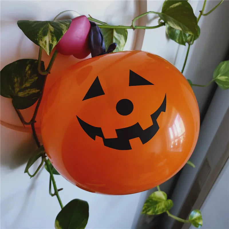 Trendbay 5-Piece 16cm Halloween Pumpkin Latex Balloons