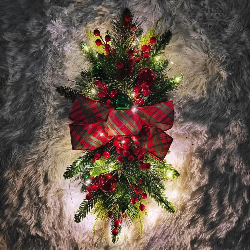 Trendbay Christmas Staircase LED Wreath Decoration