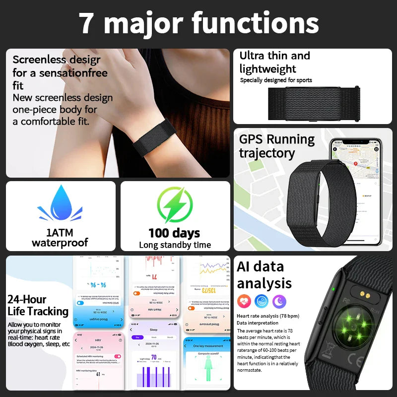 Trendbay AI Sports Smart Bracelet