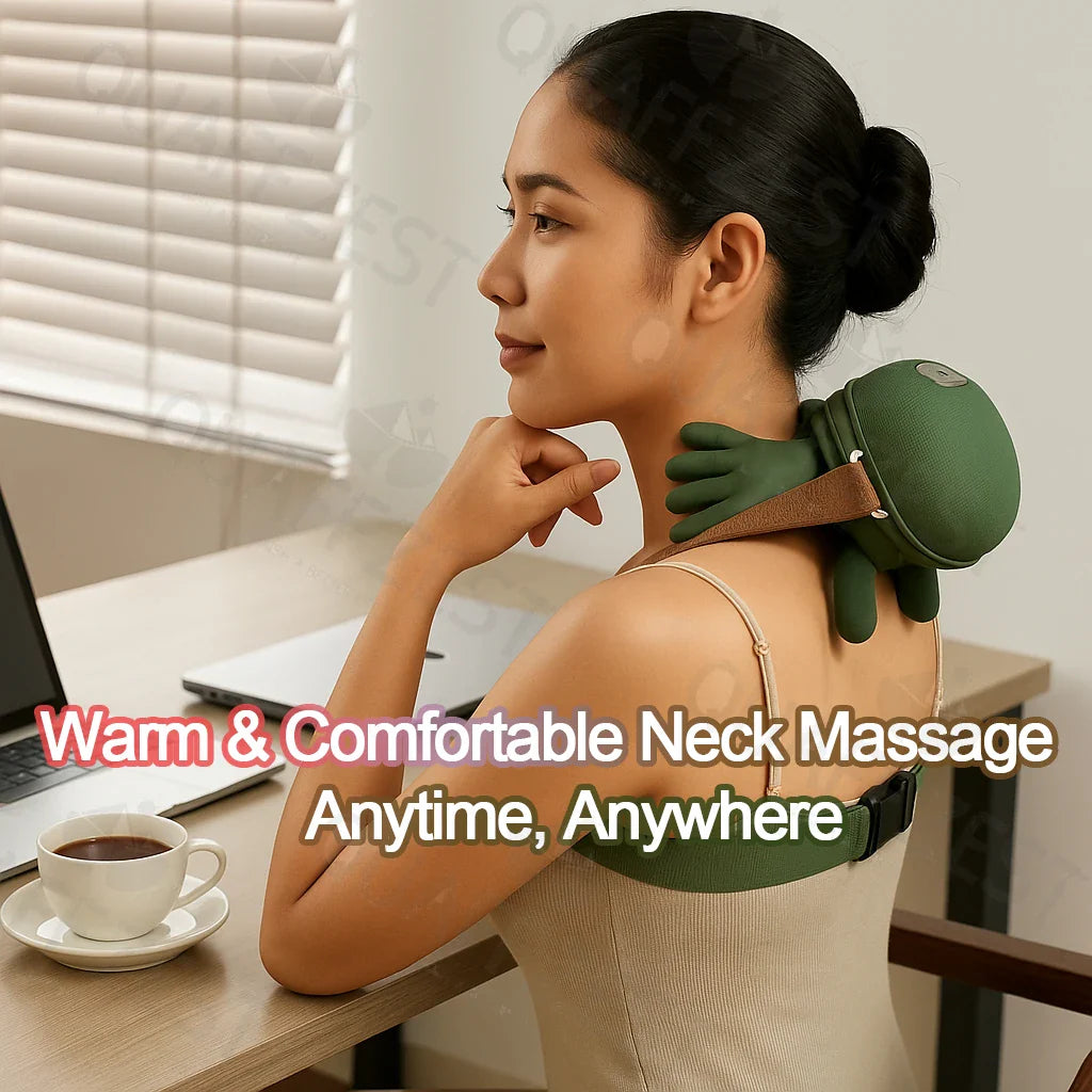 Trendbay Neck & Shoulder Massager – Bionic Kneading Wireless Cervical Massage Shawl