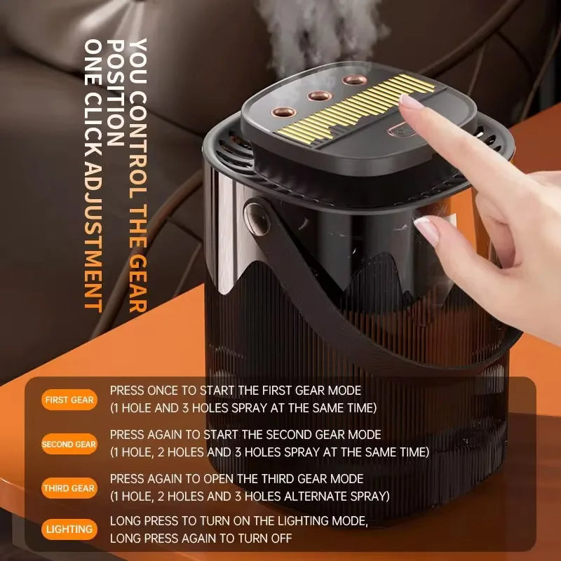 Trendbay 3L Air Humidifier – Triple Spray USB Aroma Diffuser Cool Mist Maker