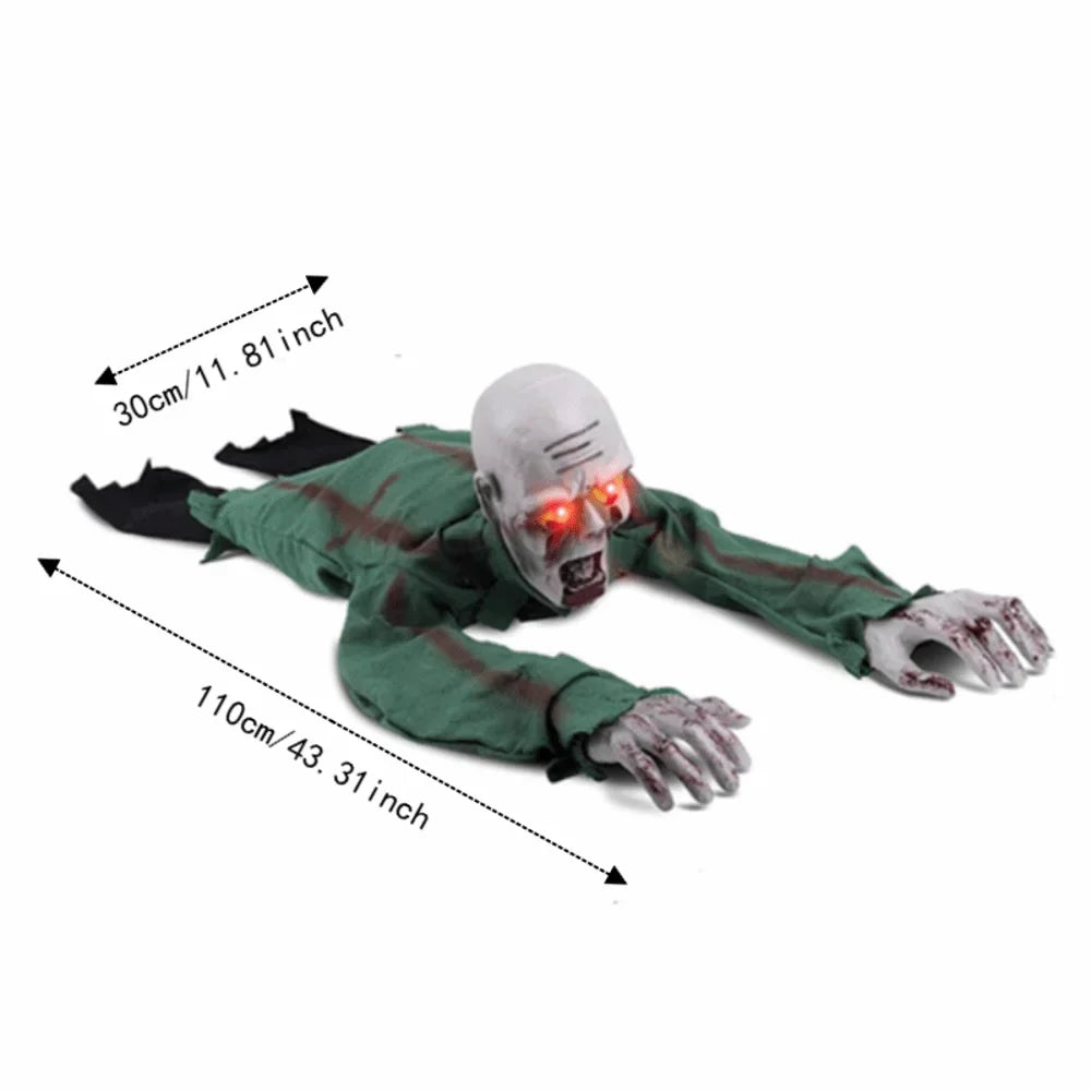 Trendbay Electric Halloween Crawling Ghost 110CM Voice-Activated Zombie