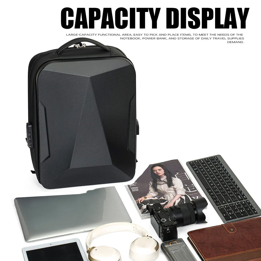 Trendbay Expandable Hard Shell Business Laptop Backpack