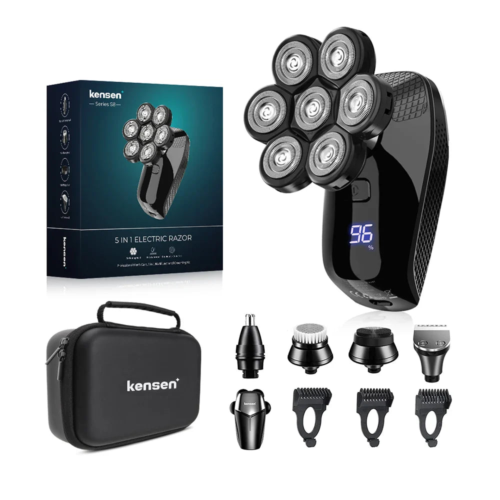 Trendbay 5-in-1 Electric Shaver Kit with 7D Floating Cutter Head