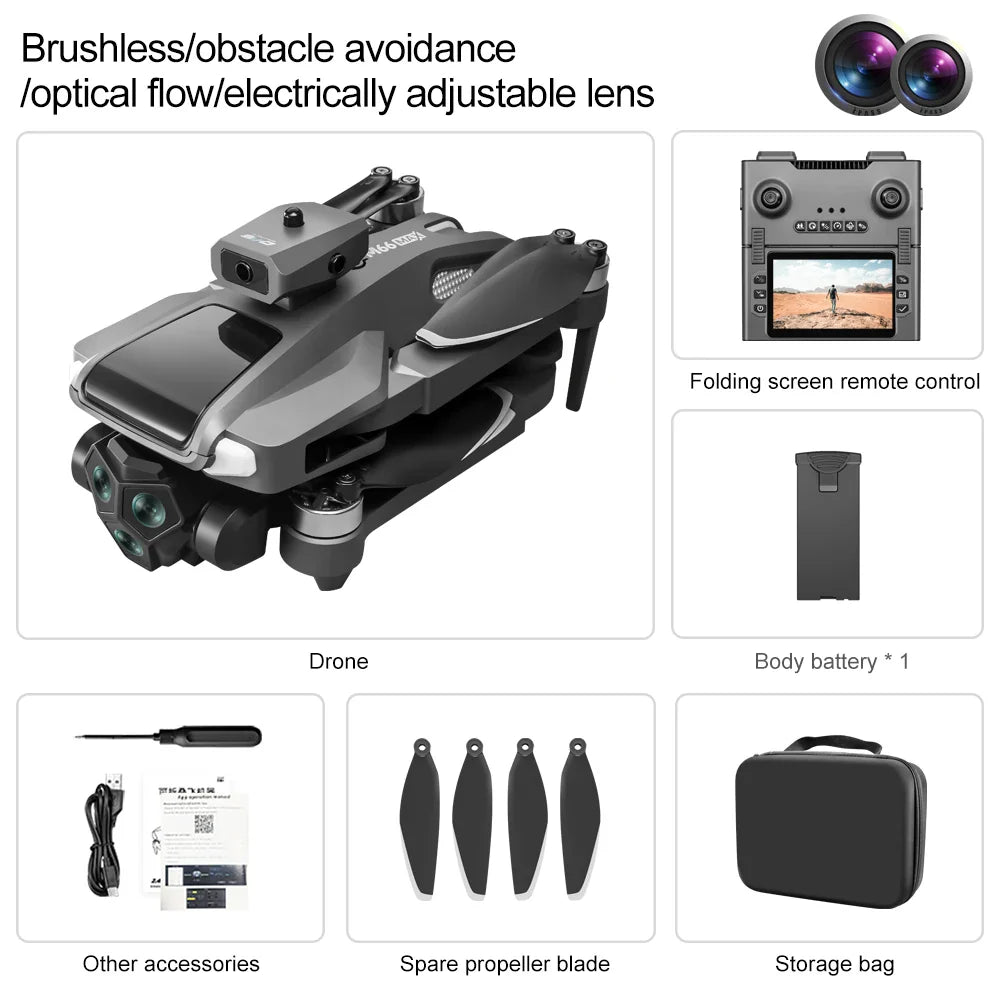 Trendbay HD Folding RC Drone with Screen Remote