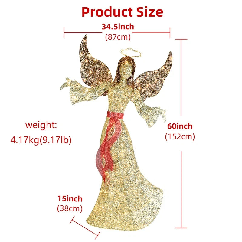 Trendbay Golden Christmas Angel LED Decoration Light