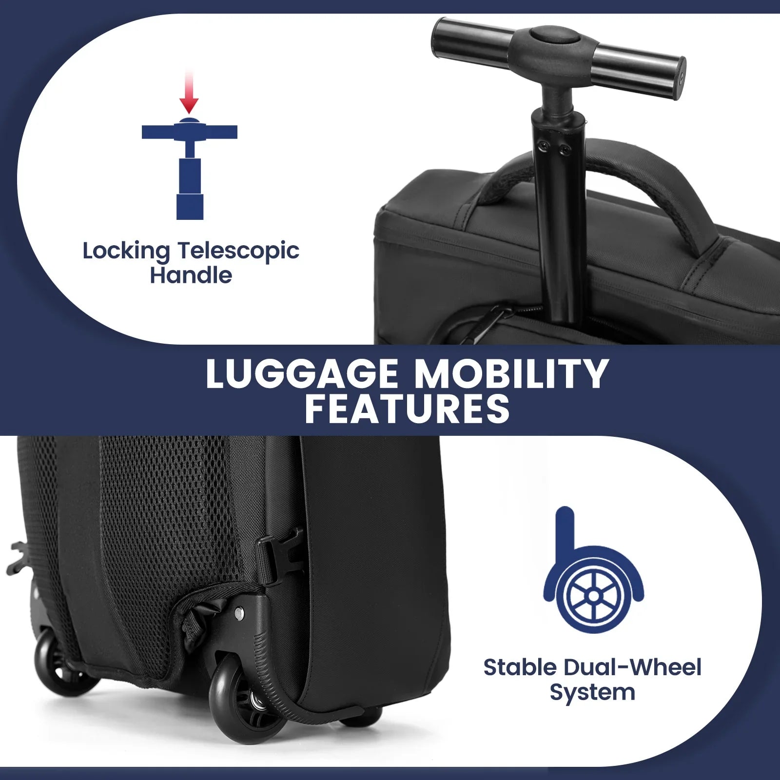 Trendbay 20-Inch Carry-On Suitcase