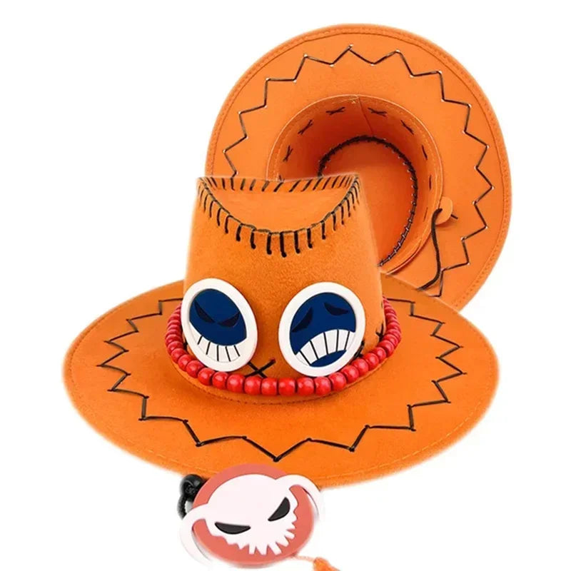 Trendbay Portgas D. Ace Anime Cosplay Cowboy Hat Unisex Adult