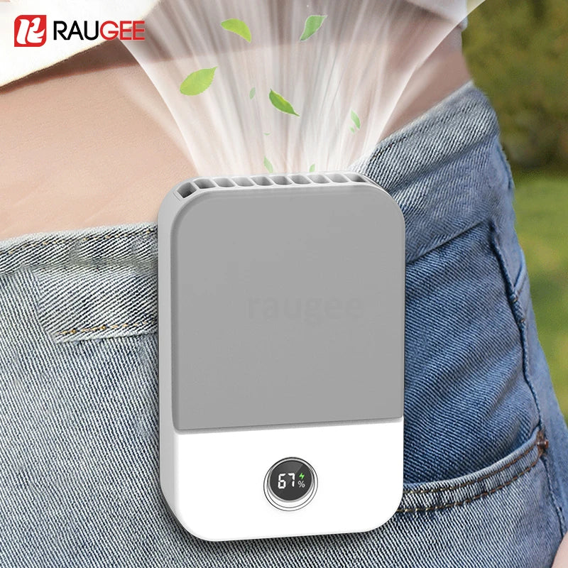 Trendbay Portable Waist & Neck Fan – 2000mAh Bladeless USB Mini Cooling Fan