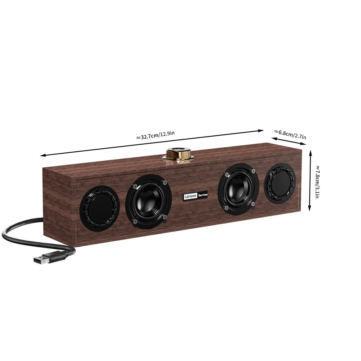 Trendbay Wooden Bluetooth Speaker with Subwoofer