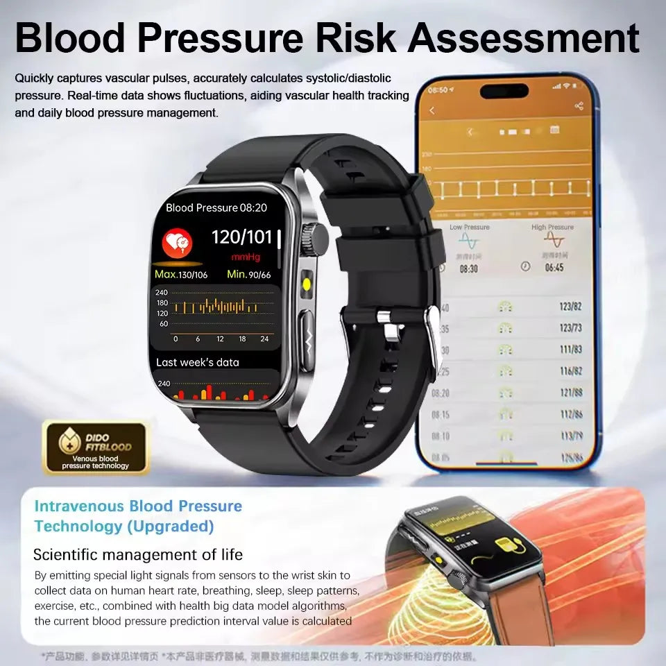 Trendbay Health Smartwatch Laser Therapy AMOLED