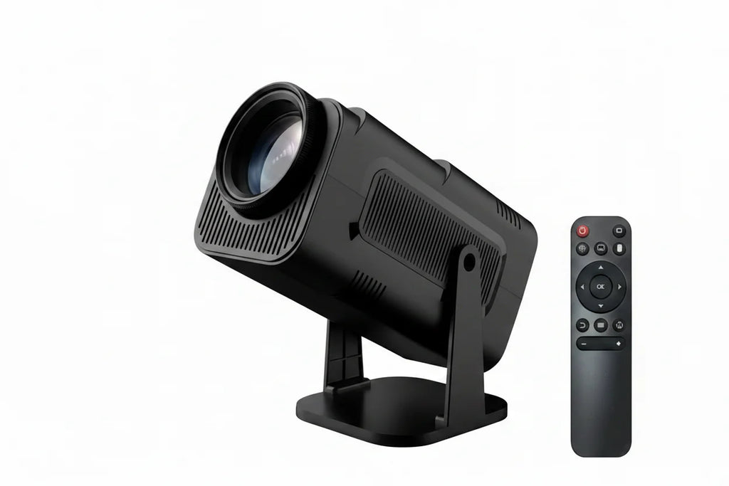 Trendbay HY320 Mini Projector – 4K Support WiFi6 BT5.0 180° Rotatable Portable Cinema