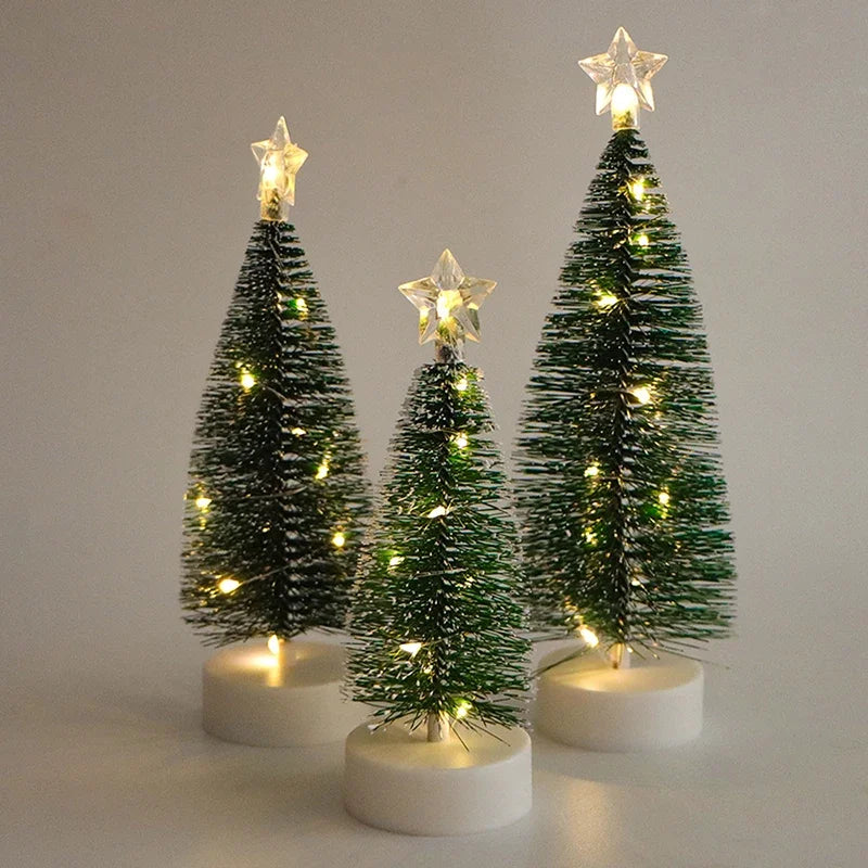 Trendbay 18cm Mini LED Christmas Tree with Warm White Lights