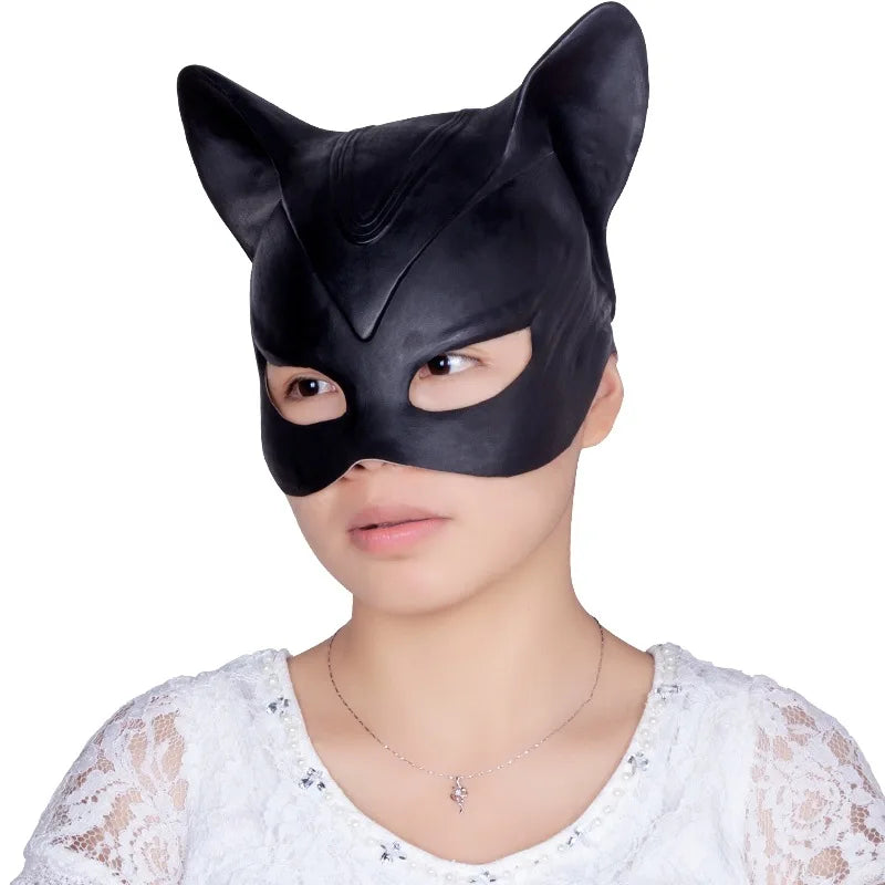 Trendbay Cat Woman Selina Kyle Latex Mask Superhero-Inspired