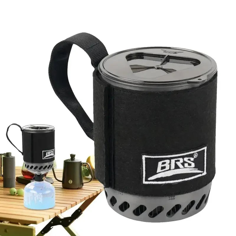 Trendbay Jet Boil Camping Stove with Heat Exchanger – Portable Gas Stove & Cooking Pot Set