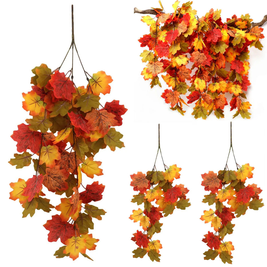 Trendbay 2-Piece 75CM Artificial Maple Leaf Garland