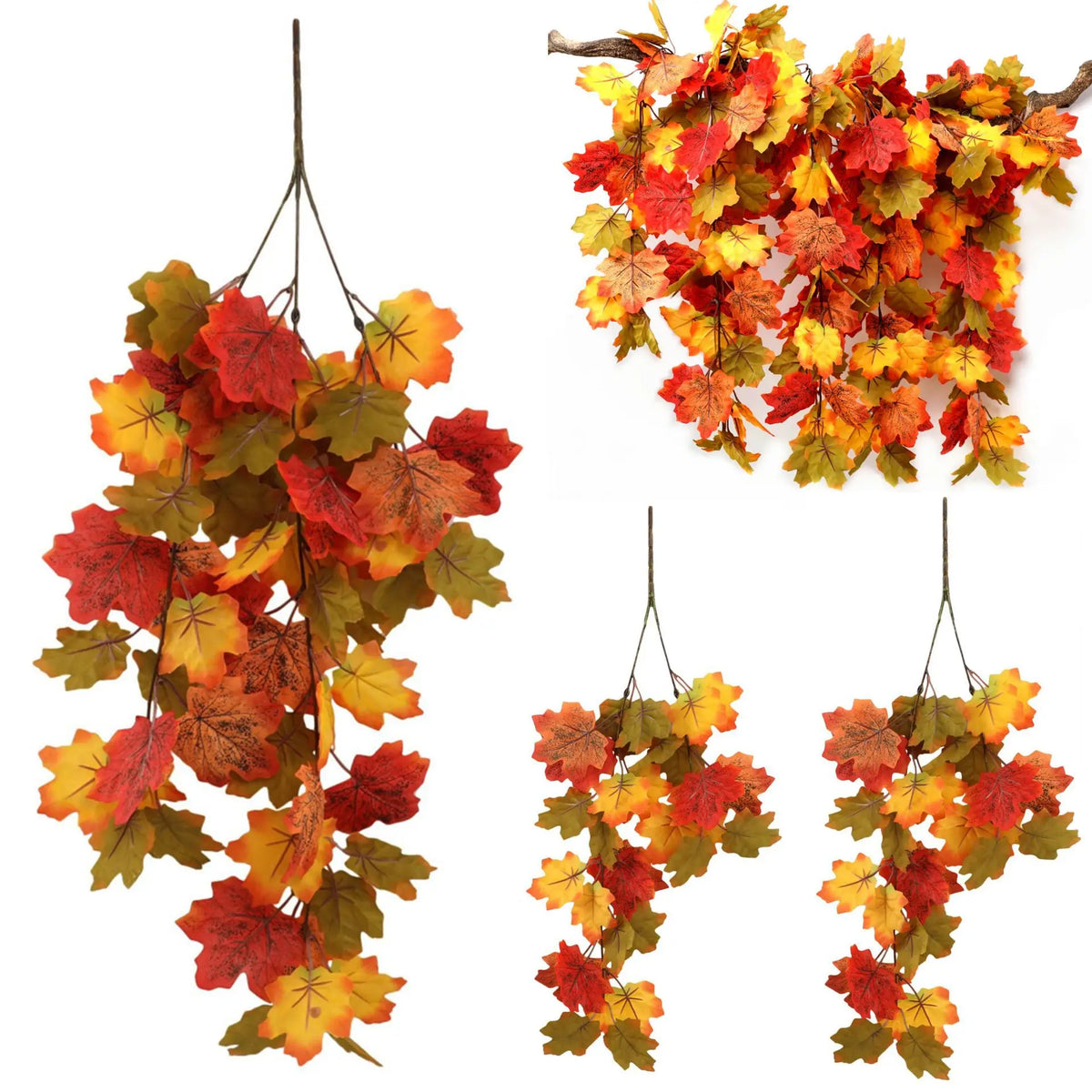 Trendbay 2-Piece 75CM Artificial Maple Leaf Garland