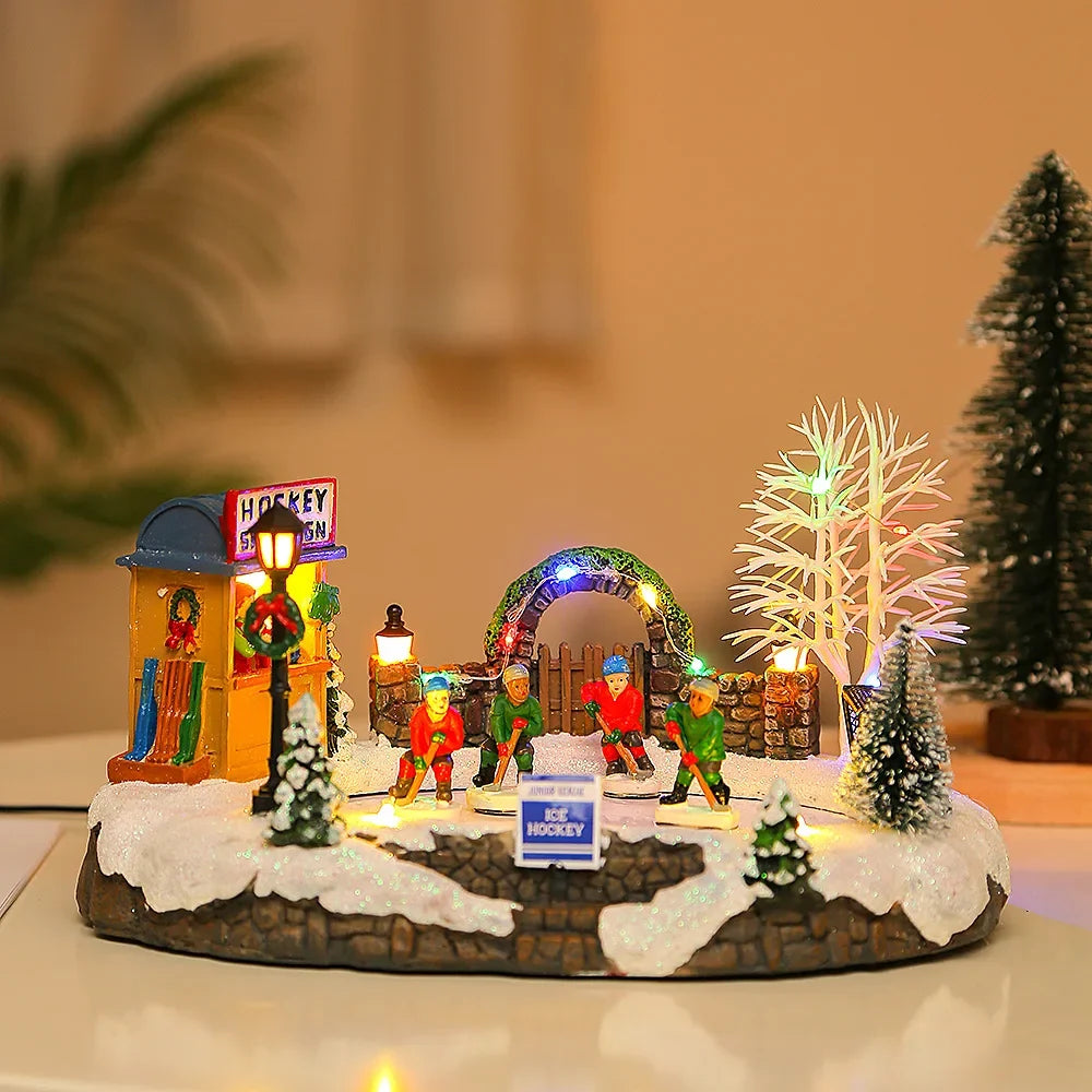 Trendbay Light-Up Rotating Christmas Music Box